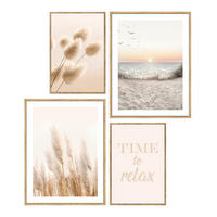 KUNSTDRUCK Landschaft & Natur, Text 67/65 cm  - Eichefarben/Multicolor, Trend, Holzwerkstoff (67/65cm) - Monee