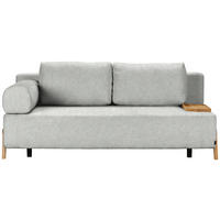 SCHLAFSOFA in Holz, Textil Hellgrau  - Hellgrau/Naturfarben, Design, Holz/Textil (211/88/102cm) - Niels Andersson