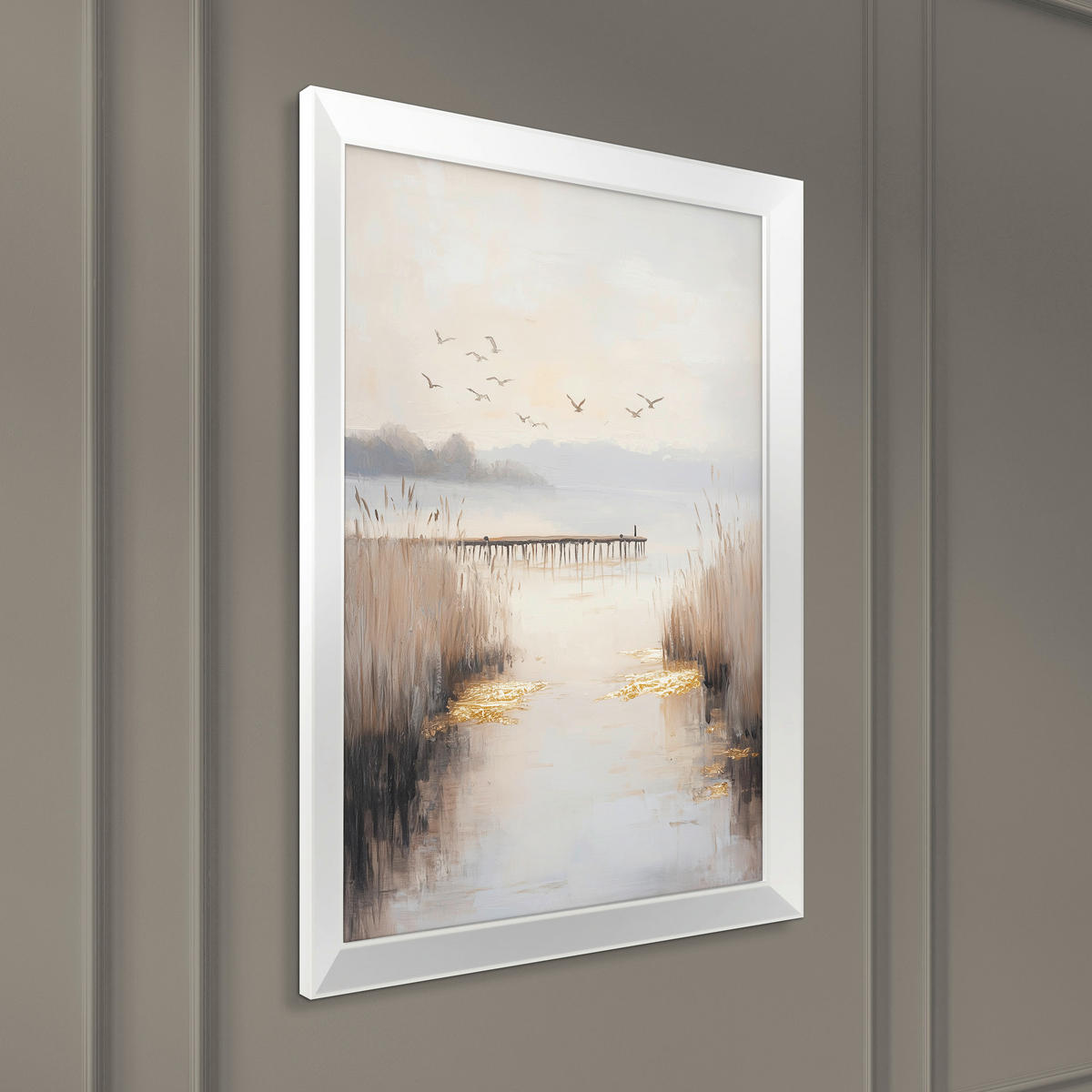 DRUCKGRAFIK Landschaft & Natur  - Multicolor/Weiß, Basics, Holz/Papier (75/56/3cm)
