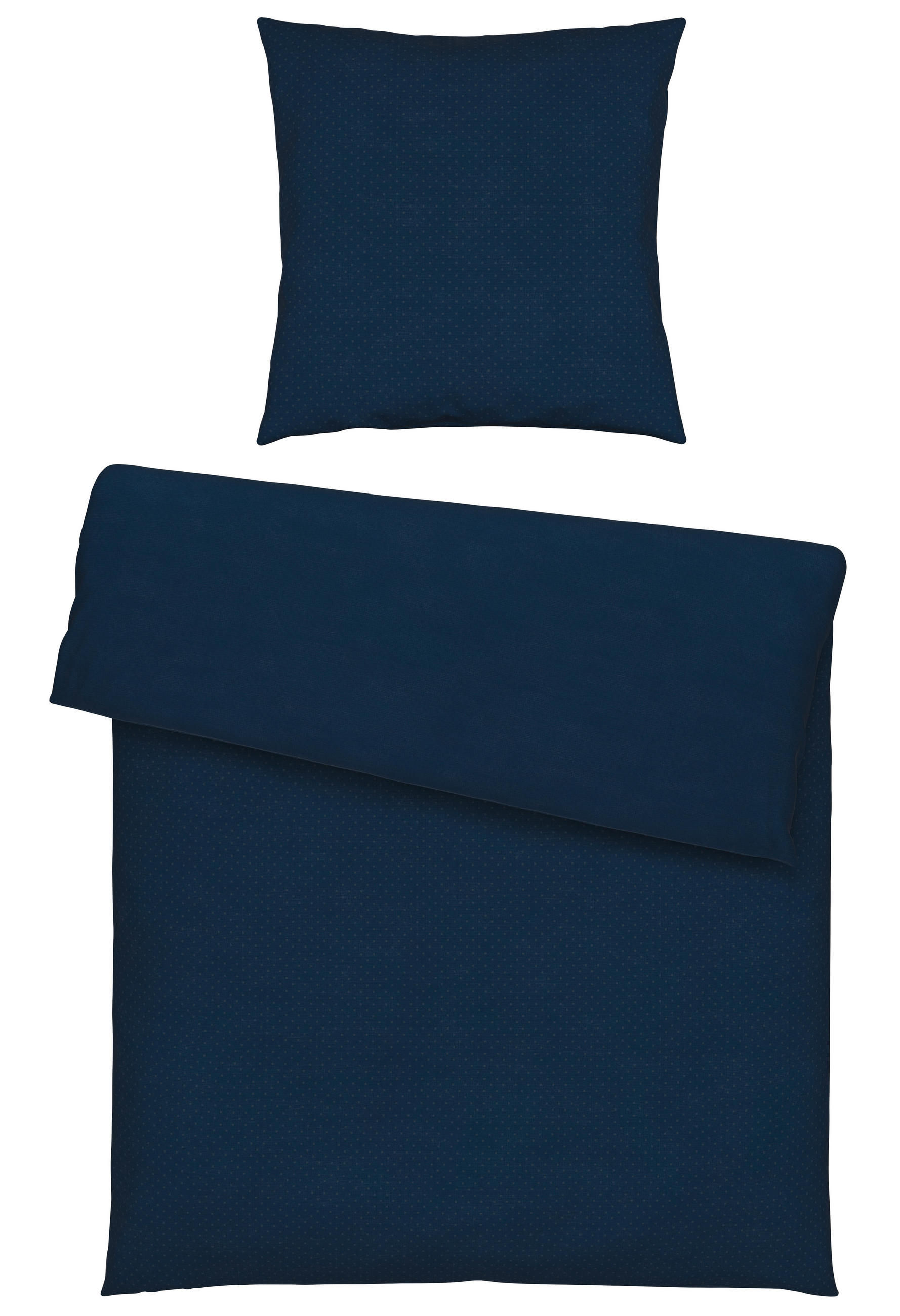 BETTWÄSCHE PUNTO Makosatin 155/220 cm  - Blau, Basics, Textil (155/220cm) - Novel