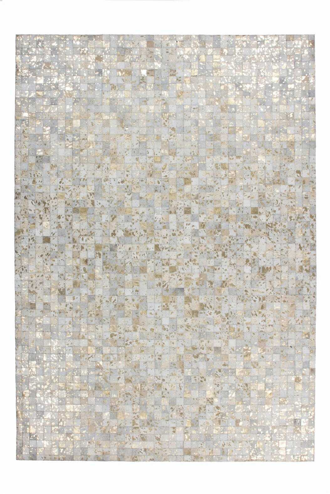 FLACHWEBETEPPICH 80/150 cm Rocket 110 Elfenbein / Gold Creme, Goldfarben  - Goldfarben/Creme, Basics, Leder/Textil (80/150cm) - Novel