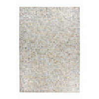 FLACHWEBETEPPICH 80/150 cm Rocket 110 Elfenbein / Gold  - Goldfarben/Creme, Basics, Leder/Textil (80/150cm) - Novel