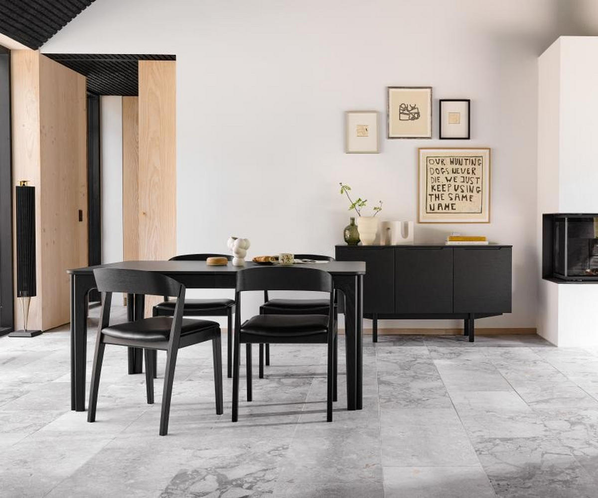 SIDEBOARD  146/80/41 cm 1 låda(or)  - svart, Design, trä (146/80/41cm) - Skovby