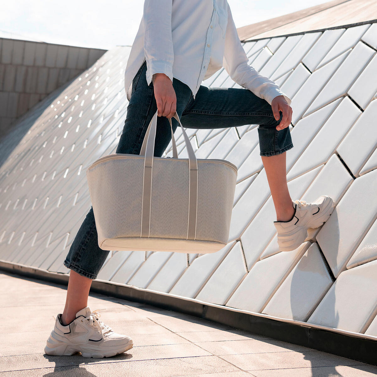 KÜHLTASCHE - Beige, Basics, Textil (44.5/24.5/25cm) - Reisenthel