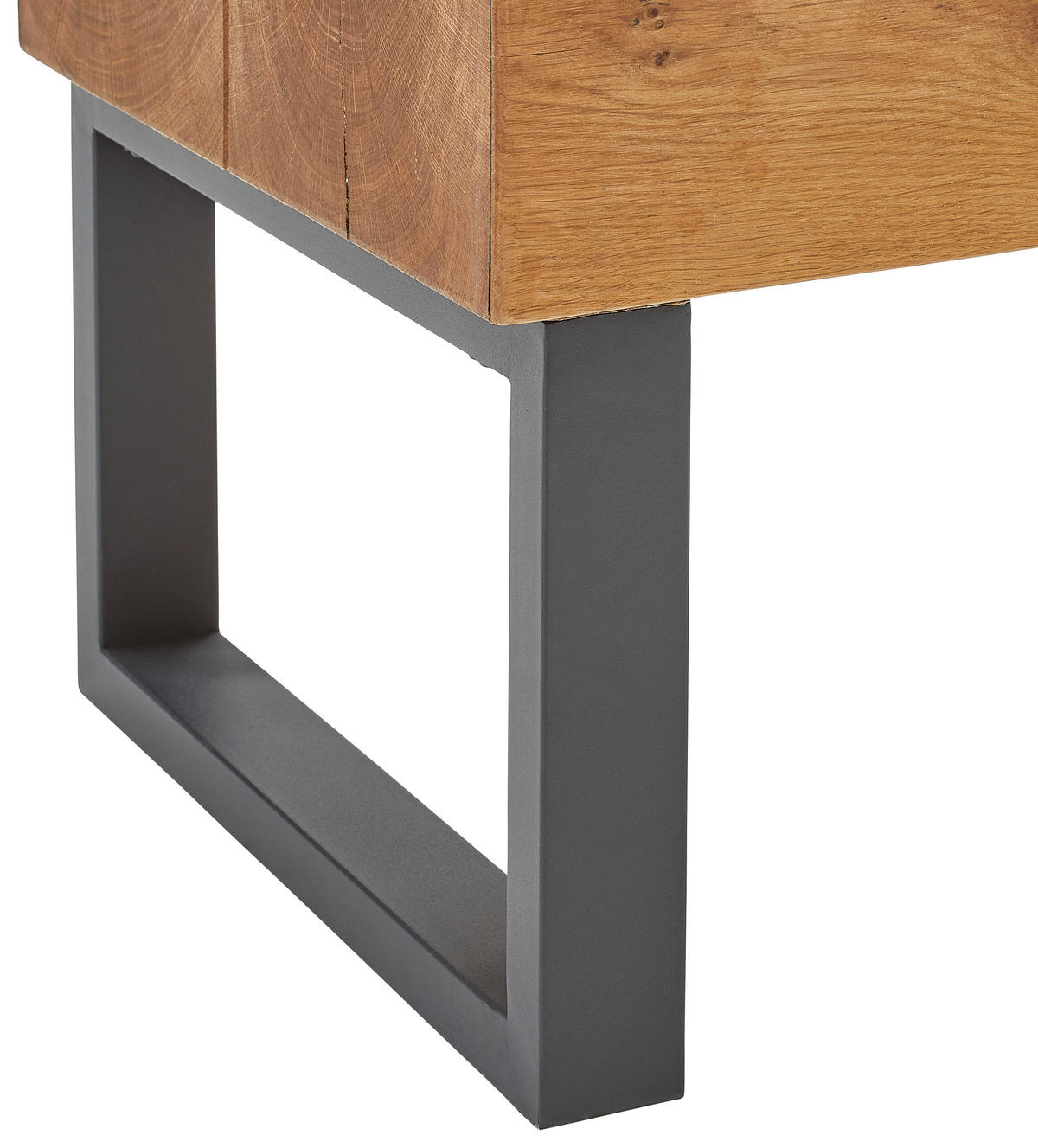 HALLMÖBEL 2 delar  i 120/196/43 cm  - svart/ekfärgad, Natur, metall/trämaterial (120/196/43cm) - MID.YOU