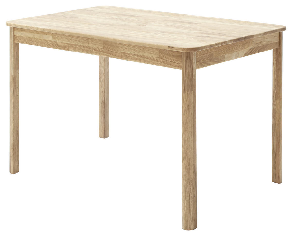 ESSTISCH Wildeiche massiv rechteckig Wildeiche  - Wildeiche, KONVENTIONELL, Holz (120/80/76cm) - MID.YOU