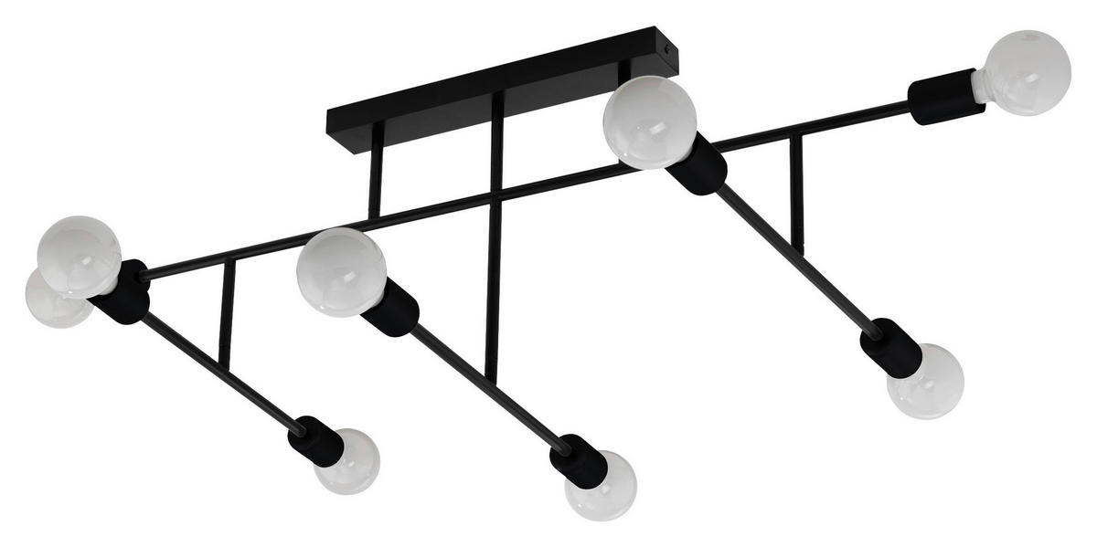 DECKENLEUCHTE 40 W    118/51/35 cm  - Schwarz, MODERN, Metall (118/51/35cm)