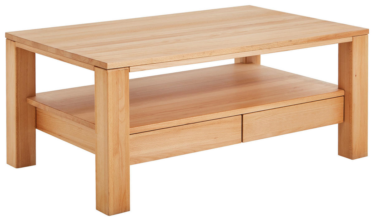 COUCHTISCH in Holz 110/70/47,5 cm  - Buchefarben, KONVENTIONELL, Holz (110/70/47,5cm) - Linea Natura
