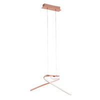 ZÁVESNÉ LED SVIETIDLO, 70,5 cm  - biela/zlatá, Design, kov/plast (70,5cm) - Eglo