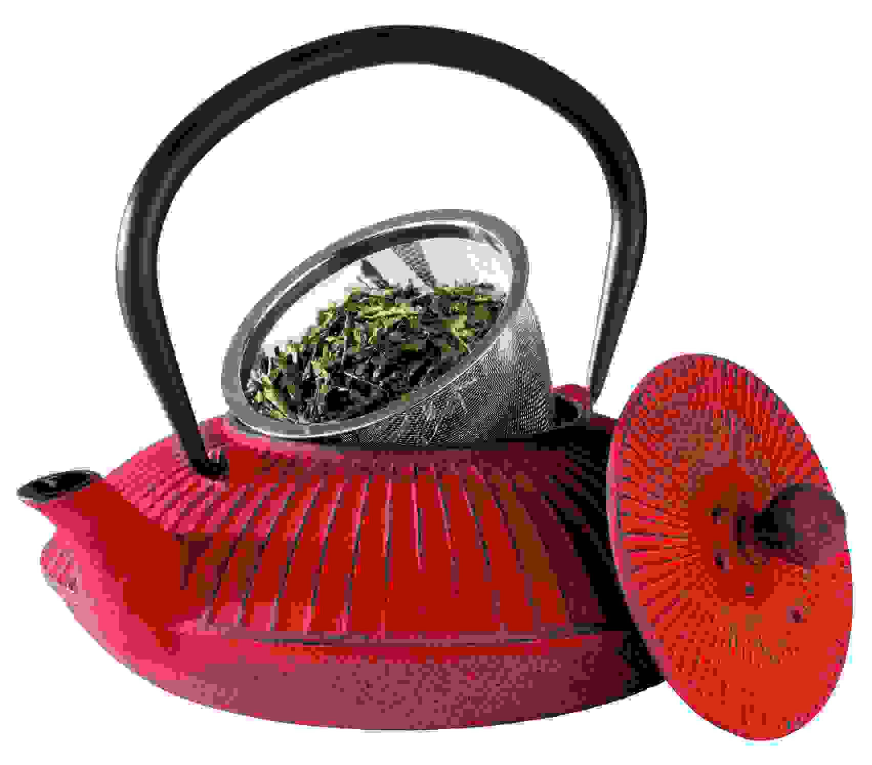 VRČ ZA ČAJ  Teekanne   - rdeča, Basics, kovina (19,5/18/15cm) - PADERNO