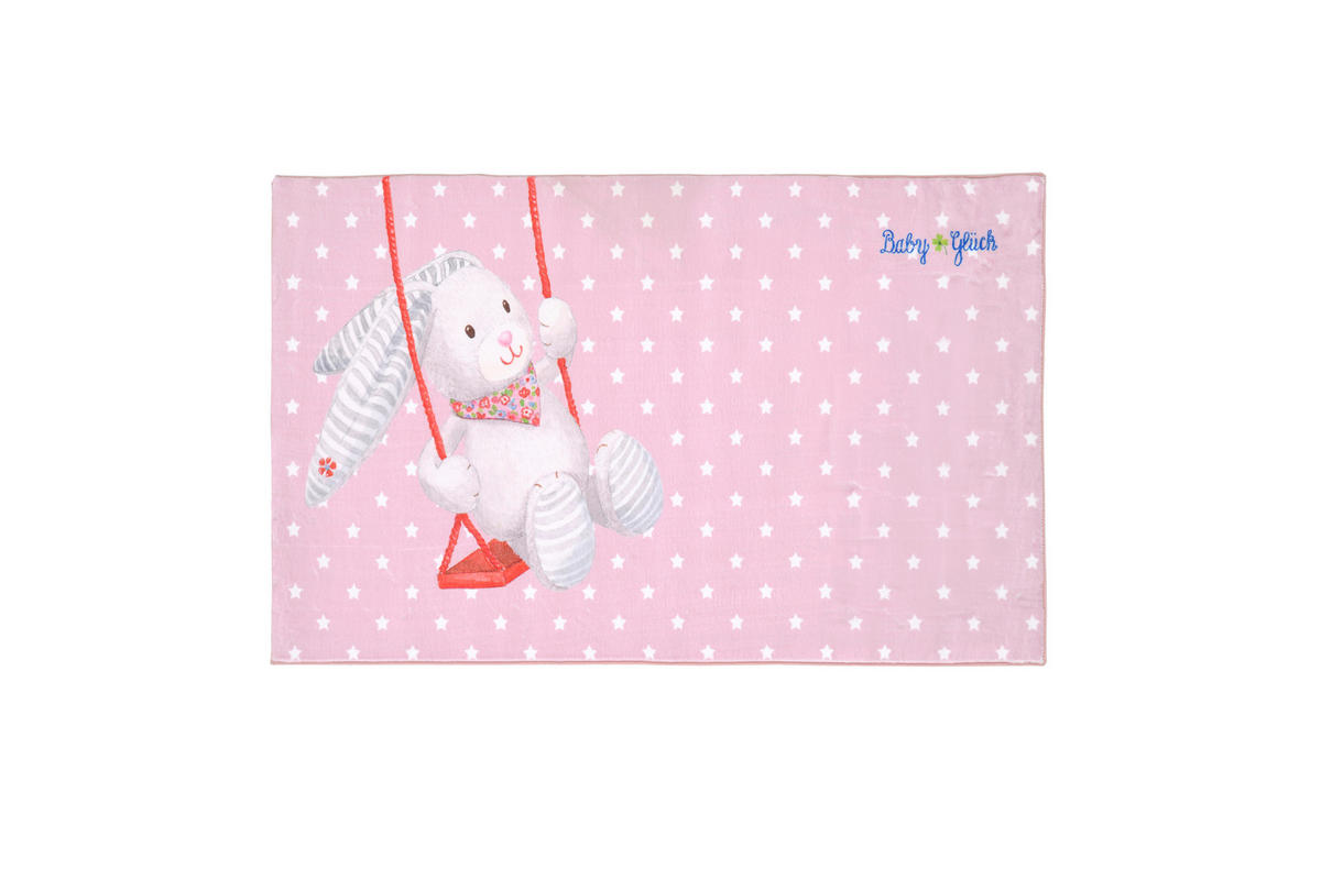 KINDERTEPPICH 100/160 cm Baby Glück  - Hellrosa, Design, Textil (100/160cm)