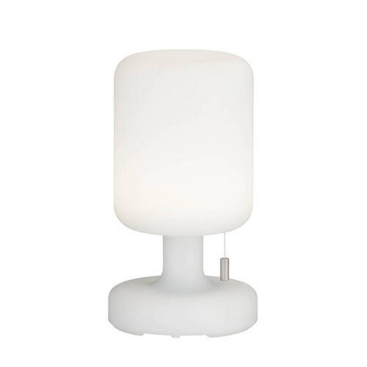 AKKU-TISCHLEUCHTE Termoli 13/23 cm  - Weiß, KONVENTIONELL, Kunststoff (13/23cm) - Schöner Wohnen