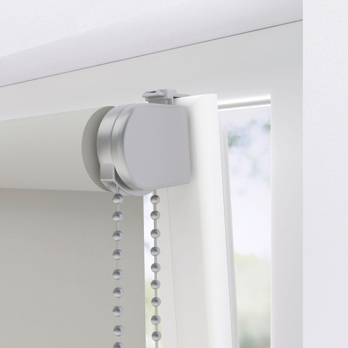 VERDUNKELUNGSROLLO  - Hellgrau, Basics, Textil (150/190cm)