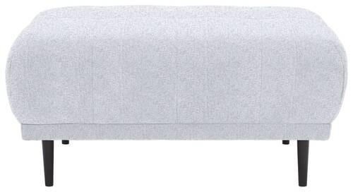HOCKER Flachgewebe Hellgrau  - Hellgrau/Schwarz, Design, Holz/Textil (93/45/77cm) - Stylife