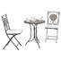 SET ZA BALKON - črna, Konvencionalno, kovina/keramika (60/36/70/91/61/35cm) - Ambia Garden SET ZA BALKON - črna, Konvencionalno, kovina/keramika (60/36/70/91/61/35cm) - Ambia Garden