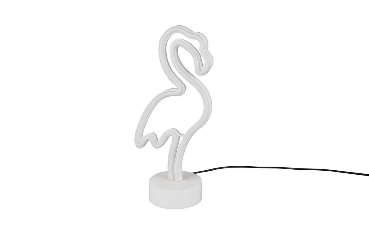 NAMIZNA LED-SVETILKA  FLAMINGO       13,5/29,2/8,5 cm      - bela, Trend, umetna masa (13,5/29,2/8,5cm)