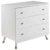 KOMMODE  in 100/89/57 cm  - Goldfarben/Weiß, MODERN, Holzwerkstoff/Kunststoff (100/89/57cm) - MID.YOU