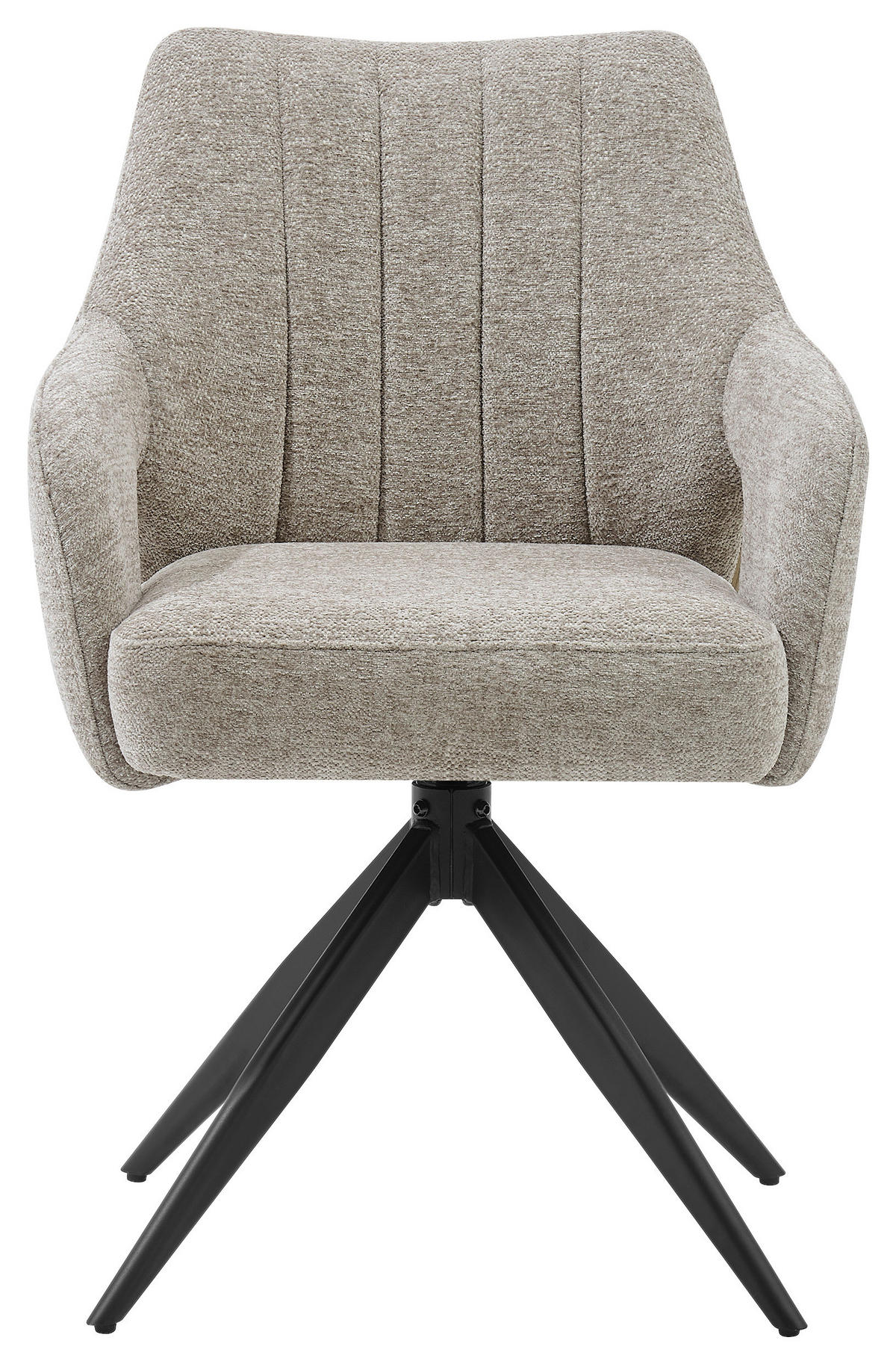 STOLICA S NASLONOM ZA RUKE  crna, taupe  drvo, metal, tekstil      - crna/taupe, Moderno, drvo/metal (57,5/85/62cm) - Livetastic