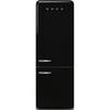KÜHL-GEFRIER-KOMBINATION FAB38RBL5  - Schwarz, Basics, Metall (70,6/205/71,1cm) - SMEG