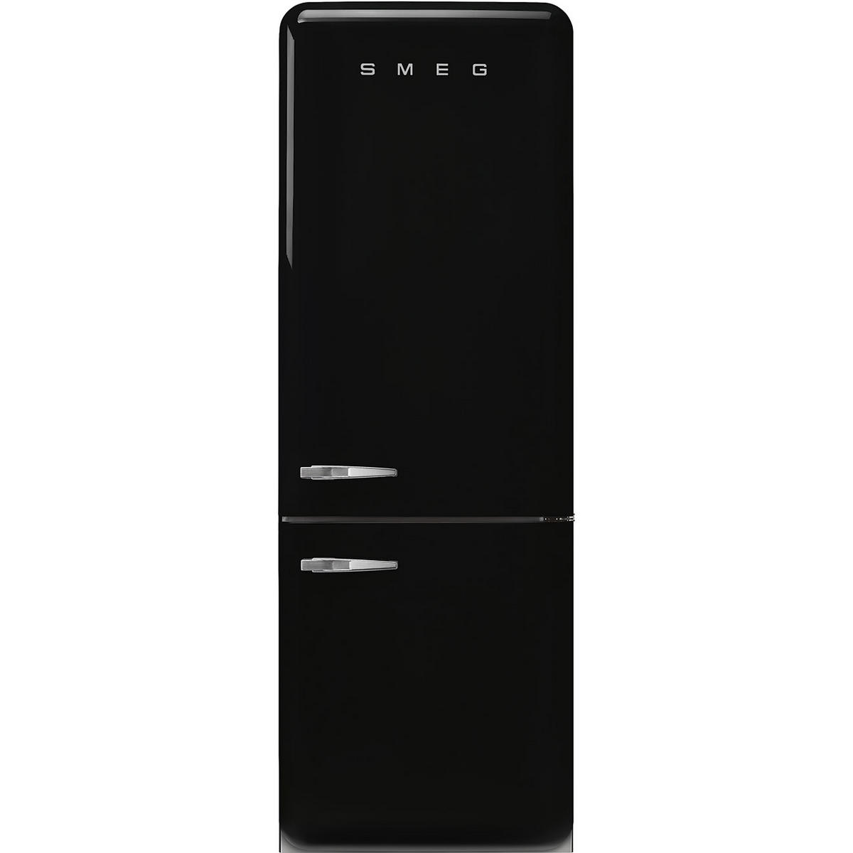 KÜHL-GEFRIER-KOMBINATION FAB38RBL5  - Schwarz, Basics, Metall (70,6/205/71,1cm) - SMEG