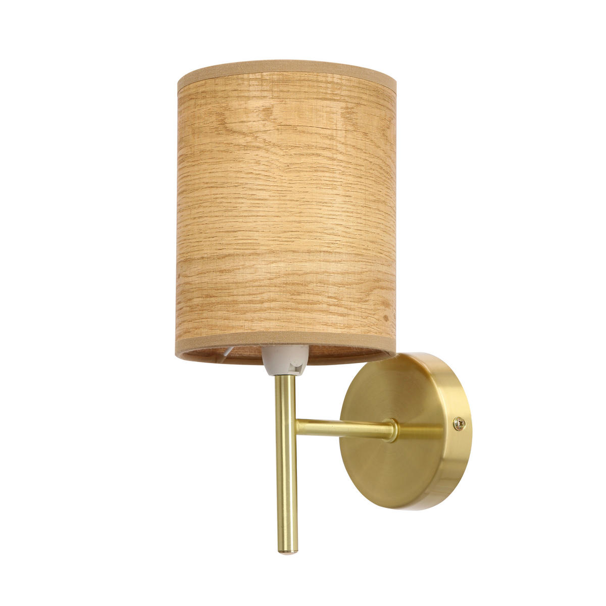 WANDLEUCHTE Yan 12/15/24 cm  - Walnussfarben/Bronzefarben, KONVENTIONELL, Kunststoff/Metall (12/15/24cm)