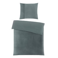 BETTWÄSCHE Waffelpiqué 135/200 cm  - Dunkelgrün, Design, Textil (135/200cm) - Novel