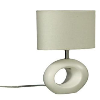 BORDSLAMPA 10/24/22 cm   - vit, Design, metall/textil (10/24/22cm)