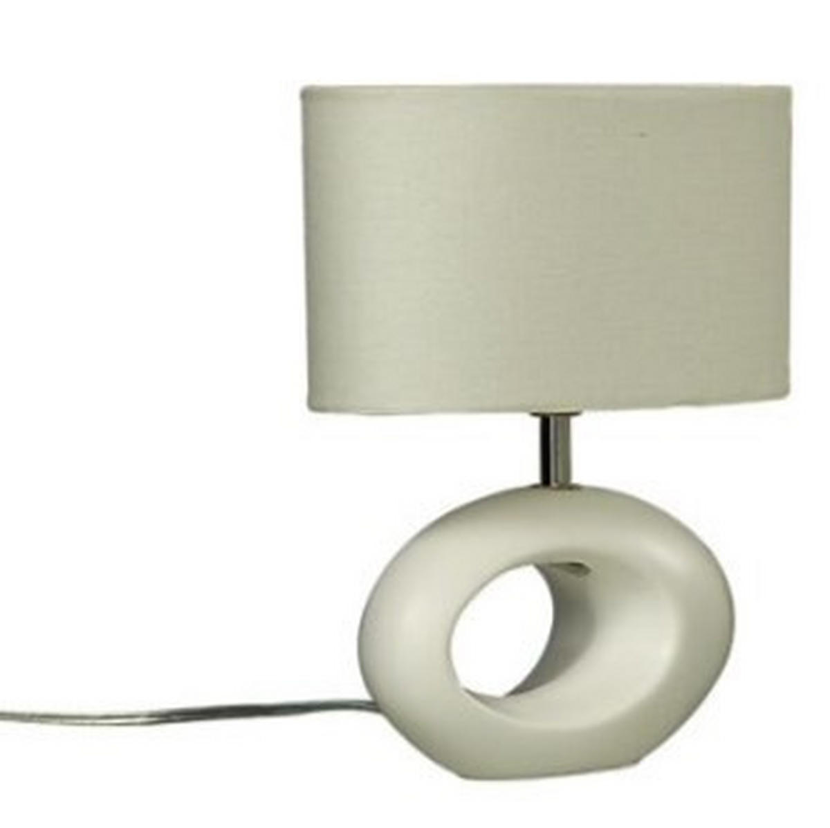 BORDSLAMPA 10/24/22 cm   - vit, Design, metall/textil (10/24/22cm)