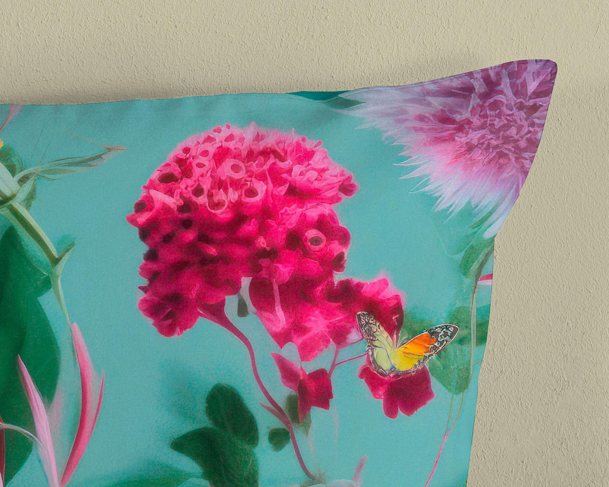 WENDEBETTWÄSCHE Good Morning Renforcé 140/200 cm  - Türkis, Design, Textil (140/200cm)