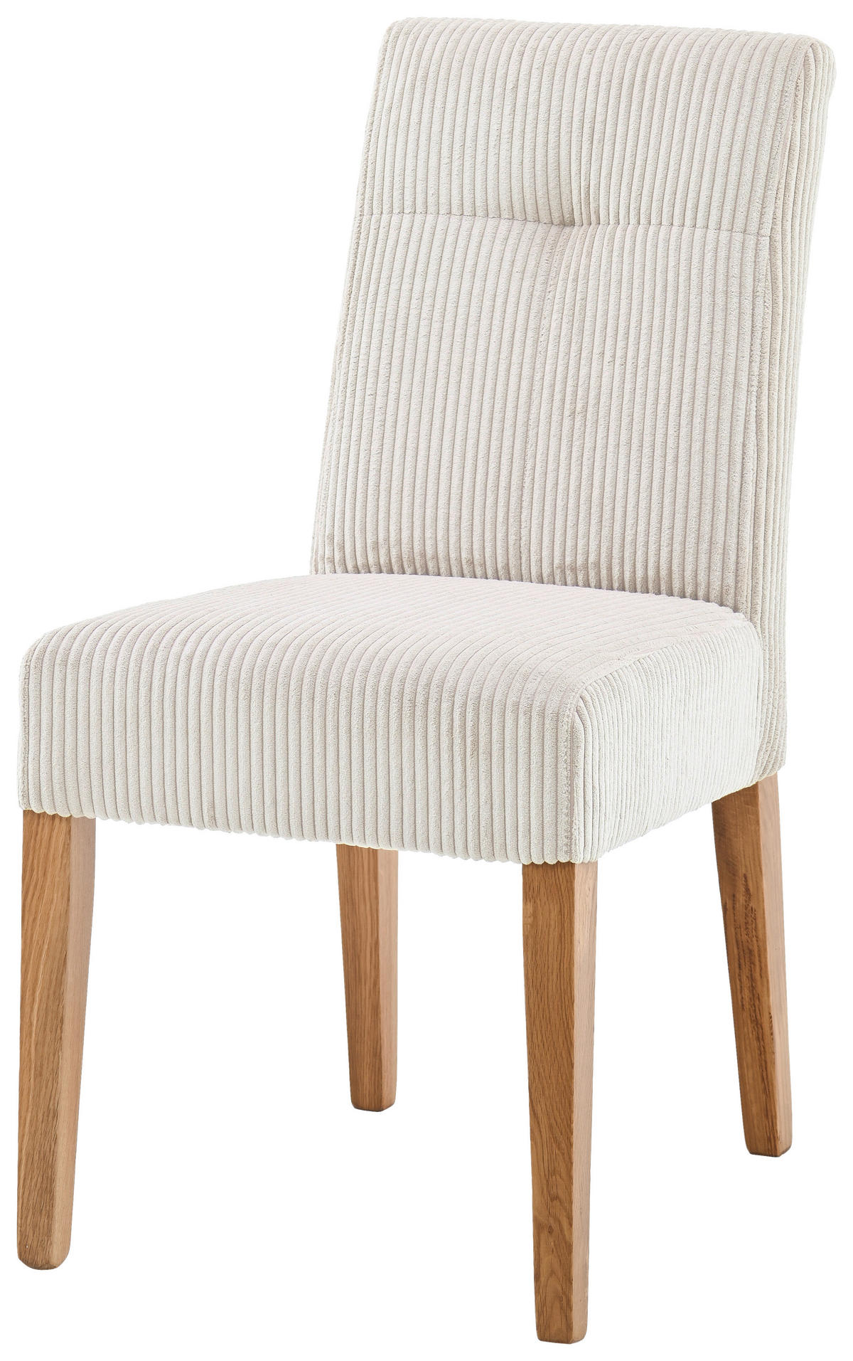 STUHL in Holz, Textil Eichefarben, Beige  - Eichefarben/Beige, KONVENTIONELL, Holz/Textil (48,5/91/66cm) - home24