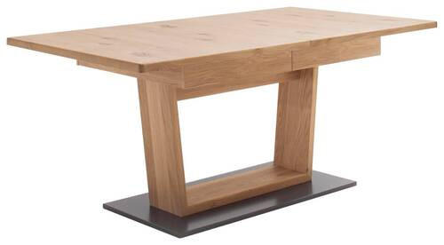 MATBORD i trä, trämaterial 180-280/100/77 cm - svart/ekfärgad, Design, trämaterial/trä (180-280/100/77cm) - Livetastic