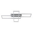 LED-DECKENLEUCHTE 82,5/55/8 cm   - Chromfarben/Silberfarben, Basics, Kunststoff/Metall (82,5/55/8cm) - Novel