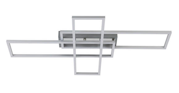 LED-DECKENLEUCHTE 82,5/55/8 cm - Chromfarben/Silberfarben, Basics, Kunststoff/Metall (82,5/55/8cm) - Novel