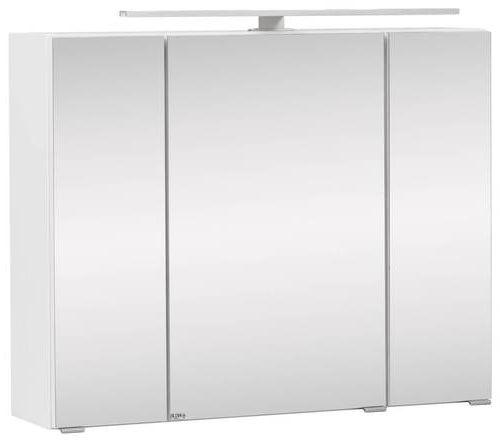 SPIEGELSCHRANK 80/64/20 cm  - Alufarben/Weiß, KONVENTIONELL, Glas/Holzwerkstoff (80/64/20cm) - Held