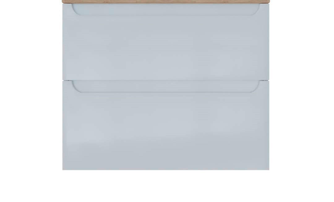 DONJI ELEMENT bijela visoki sjaj, boje hrasta - boje hrasta/bijela visoki sjaj, Basics, drvo (70/46/57,5cm)