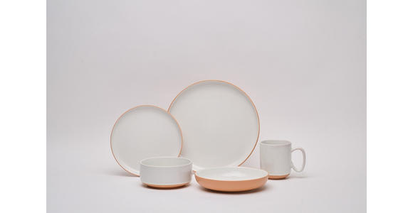 KOMBISERVICE Braun, Weiß Terra Nova 20-teilig 4 Personen  - Braun/Weiß, Trend, Keramik - Novel