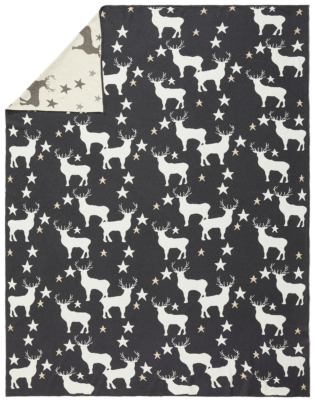 DEKA, bavlna, 150/200 cm - sivá/biela, Basics, textil (150/200cm) - Novel