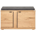 GARDEROBENBANK 90/51,7/38 cm  - Wildeiche/Anthrazit, Natur, Holz/Holzwerkstoff (90/51,7/38cm) - Linea Natura