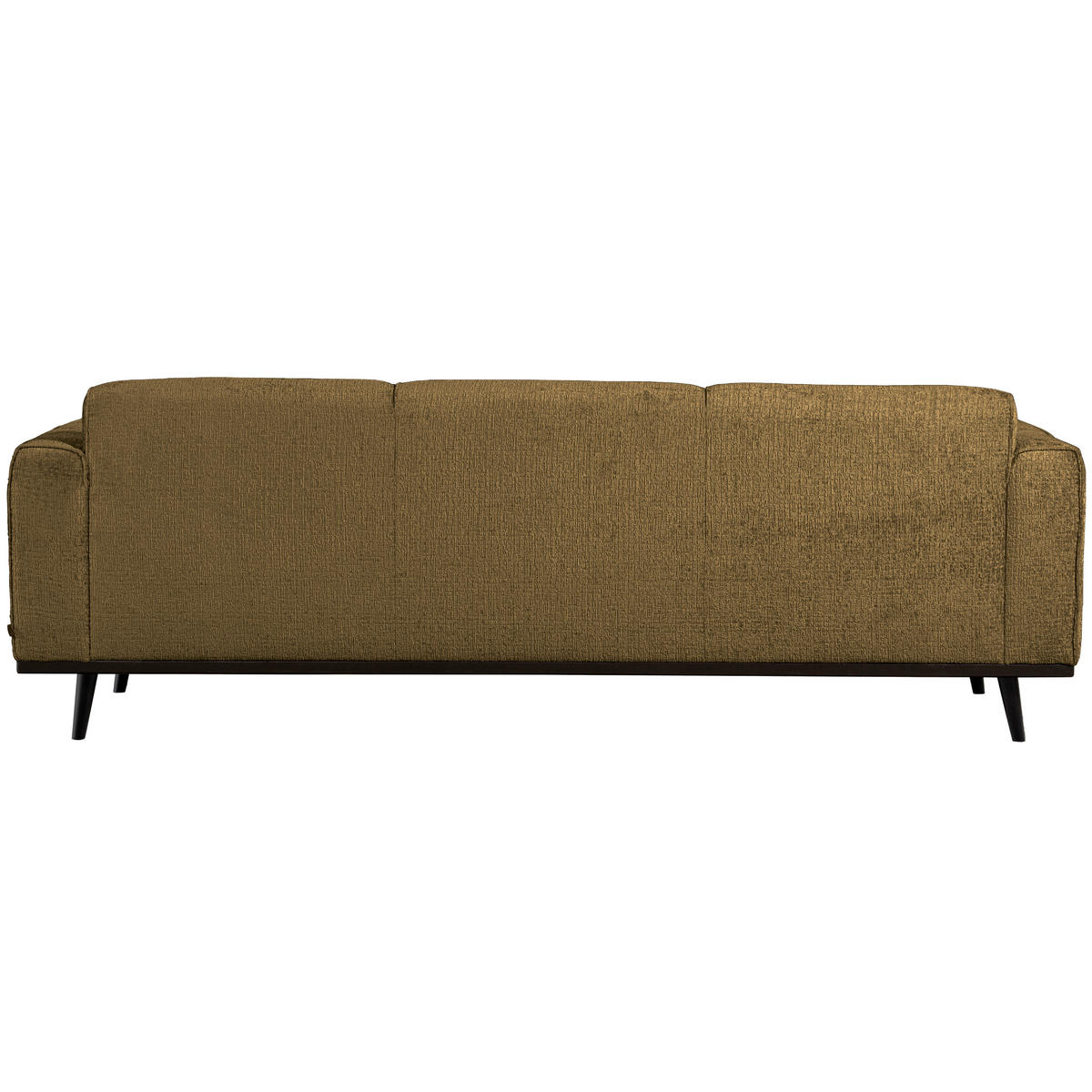 3-SITZER-SOFA Statement Samt Gelb  - Gelb/Schwarz, Design, Holz/Textil (230/77/93cm) - Livetastic