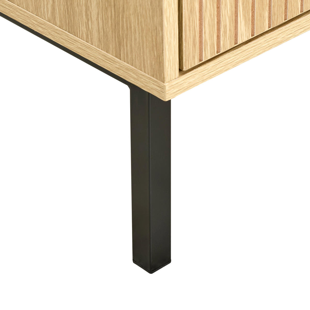KOMMODE  in 90/82/43 cm  - Schwarz, Natur, Holzwerkstoff/Metall (90/82/43cm) - MID.YOU
