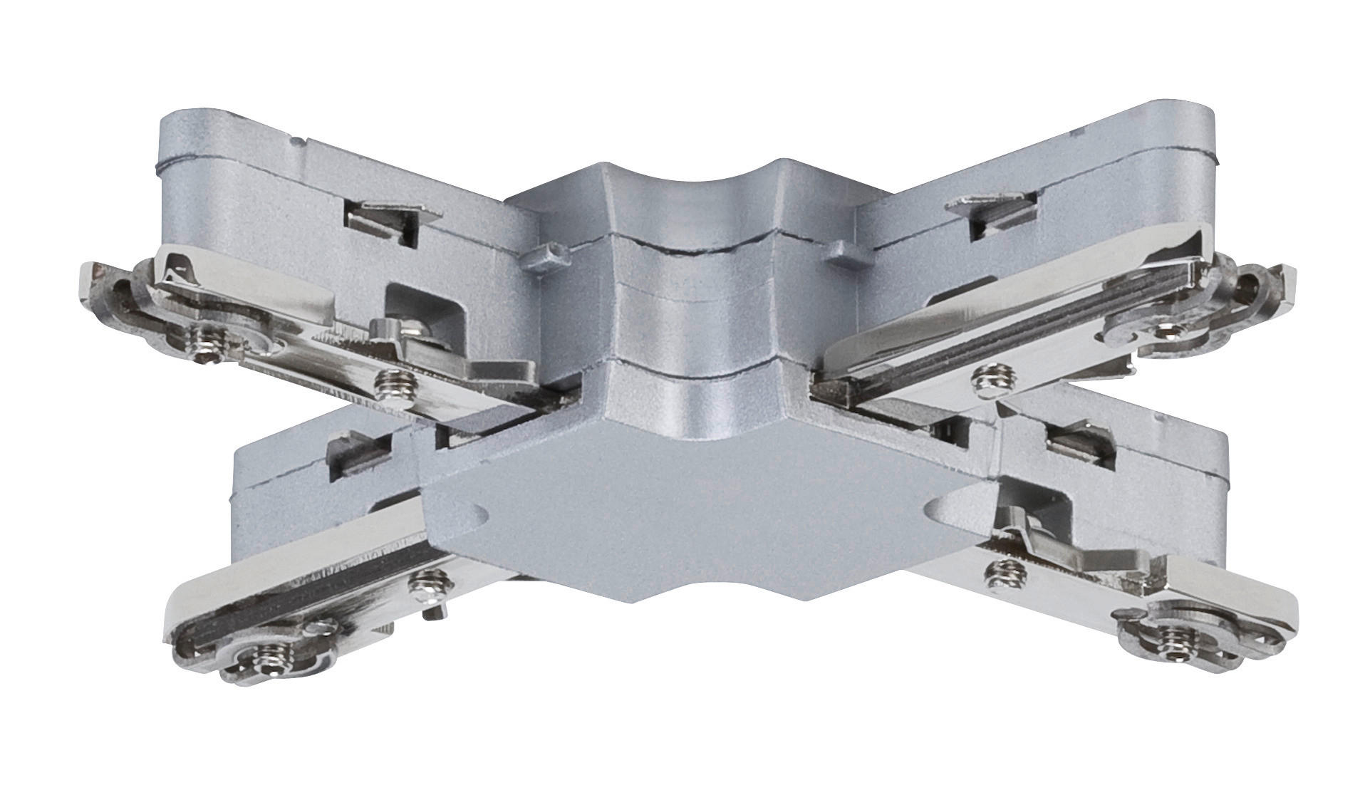 SCHIENENSYSTEM-VERBINDER URail 10,4/1,8/10,4 cm - Chromfarben, Design, Metall (10,4/1,8/10,4cm) - Paulmann