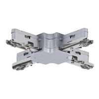 SCHIENENSYSTEM-VERBINDER URail 10,4/1,8/10,4 cm   - Chromfarben, Design, Metall (10,4/1,8/10,4cm) - Paulmann