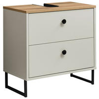 WASCHBECKENUNTERSCHRANK 60/60/35 cm  - Kaschmir/Eichefarben, MODERN, Holzwerkstoff/Kunststoff (60/60/35cm) - MID.YOU