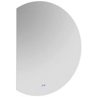 Leuchtspiegel Luisa 100/80/3,5 cm  - Silberfarben, MODERN, Glas (100/80/3,5cm)