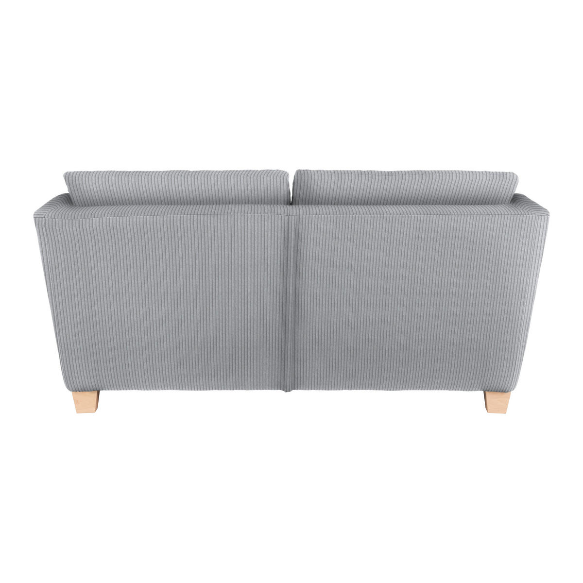 2-SITZER-SOFA in Cord Hellgrau  - Hellgrau/Naturfarben, Holz/Textil (190/70-85/95cm) - MID.YOU
