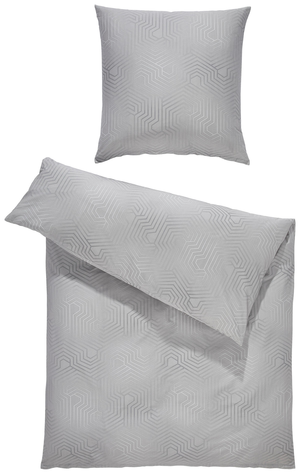 BETTWÄSCHE Atelier Makosatin 135/200 cm  - Silberfarben, Design, Textil (135/200cm) - Estella