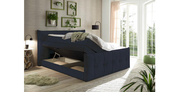 BOXSPRINGBETT 180/200 cm  in Schwarz  - Schwarz, Basics, Holzwerkstoff/Kunststoff (180/200cm) - Esposa