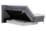 BOXSPRINGBETT 180/200 cm  in Grau  - Grau, Design, Textil/Metall (180/200cm) - Welnova