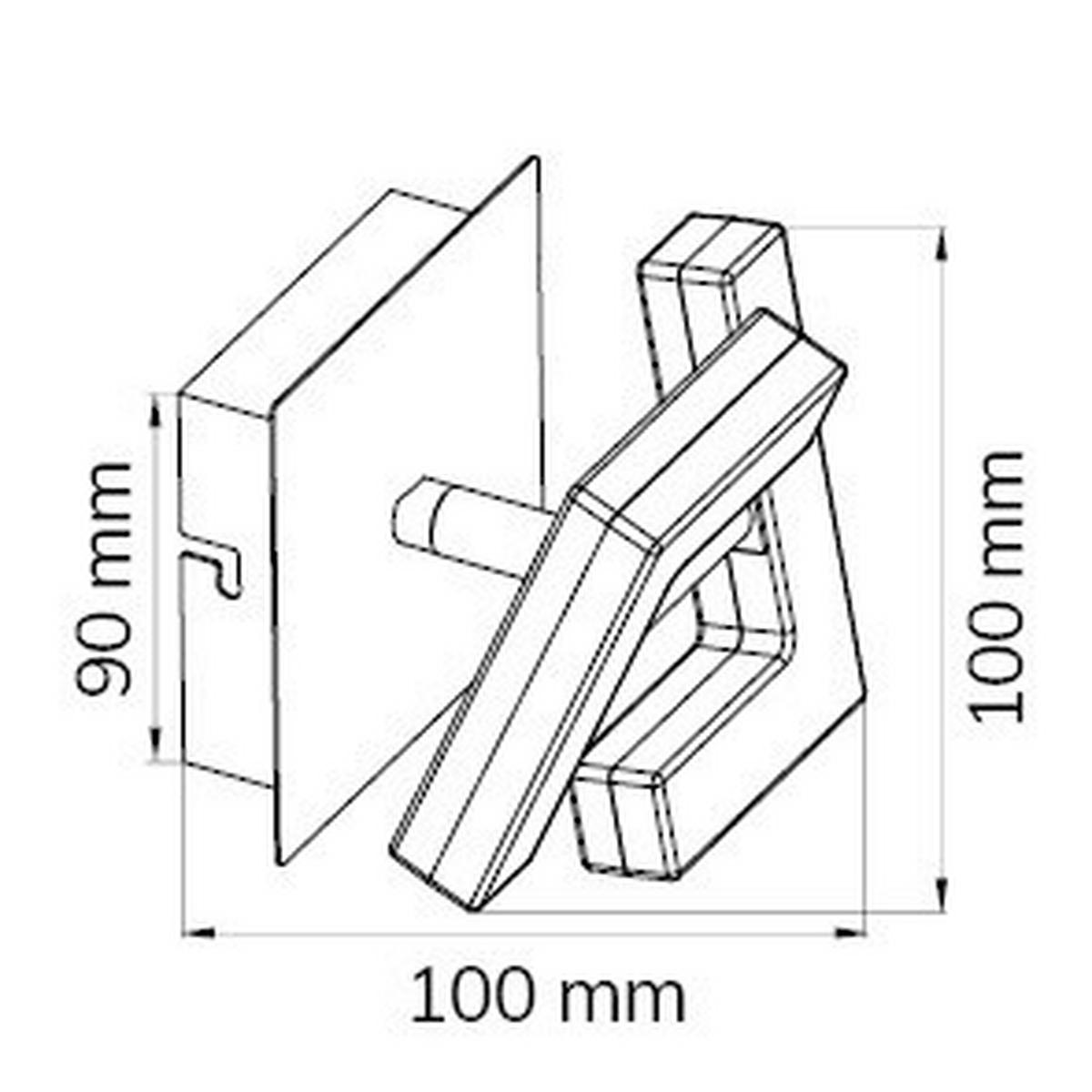 LED-STRAHLER - Weiss/Nickelfarben, Basics, Kunststoff/Metall (10/10/12cm)