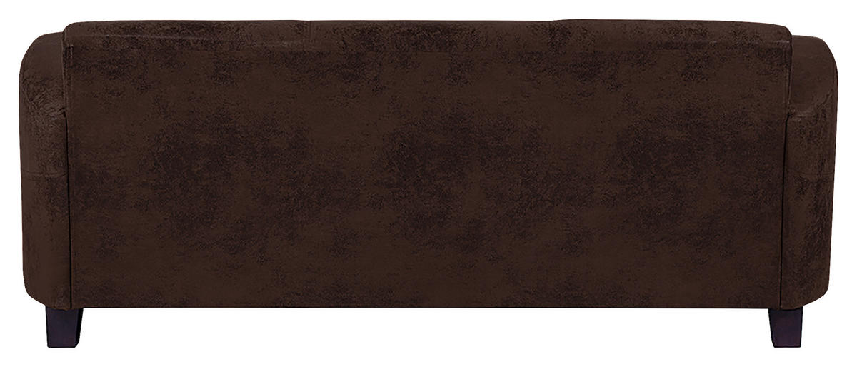 SITZGARNITUR in Lederlook Dunkelbraun  - Dunkelbraun, Design, Textil (92/80/89cm) - Livetastic